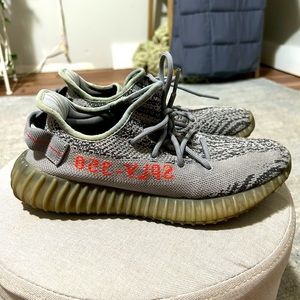 Woman’s Yeezys TPU Series Grey Zebra Sneakers